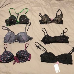 36B Bra Lot Black Lace